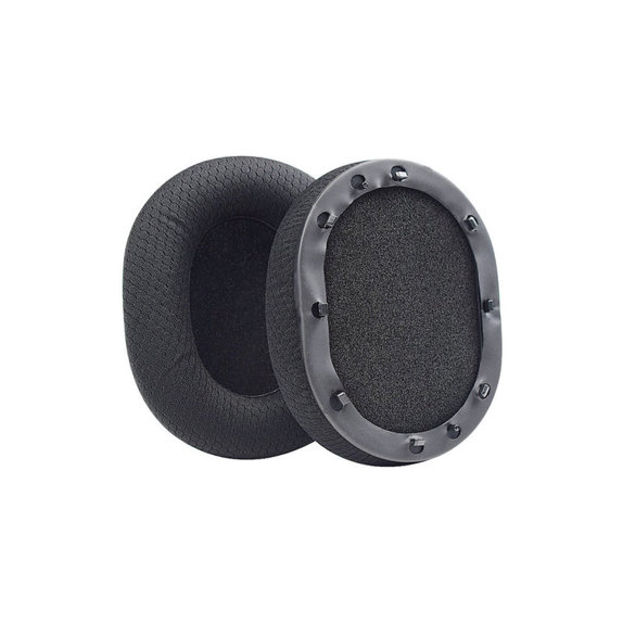 Cuscinetti auricolari di ricambio per Razer Blackshark V2, V2X, V2 Pro, V2 SE, Memory foam and Textile, Black, 1 paio