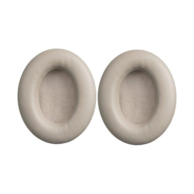 Cuscinetti auricolari di ricambio per Sony WH-1000XM3, Memory foam and PU leather, Beige, 1 paio