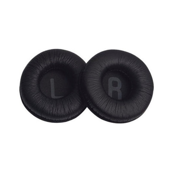 Cuscinetti auricolari di ricambio per Sony WH-CH500, MDR-ZX310, Memory foam and Leather, Black, Cooling Gel, 1 paio
