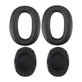 Cuscinetti auricolari di ricambio per Sony MDR-1000X, WH-1000XM2, Memory foam and PU leather, Black, 1 paio