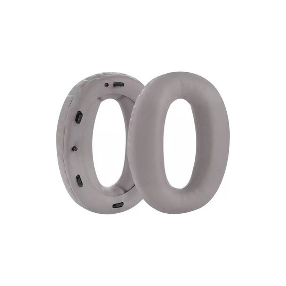 Cuscinetti auricolari di ricambio per Sony MDR-1000X, WH-1000XM2, Memory foam and PU leather, Grey, 1 paio