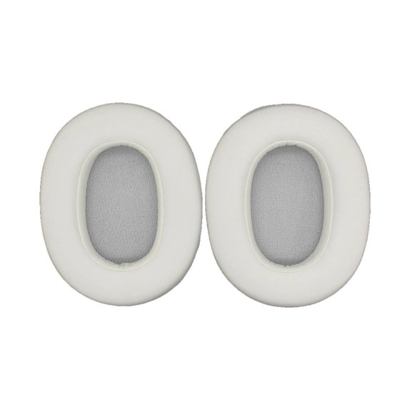 Cuscinetti auricolari di ricambio per Sony WH-ULT900N, Memory foam and PU leather, White, 1 paio