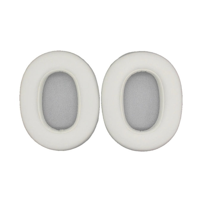 Cuscinetti auricolari di ricambio per Sony WH-ULT900N, Memory foam and PU leather, White, 1 paio