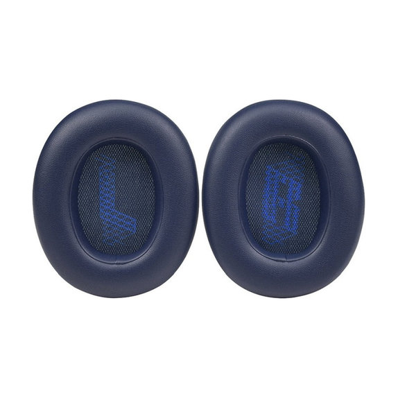 Cuscinetti auricolari di ricambio per JBL Live 650BTNC, E65, Memory foam and PU leather, Navy, 1 paio