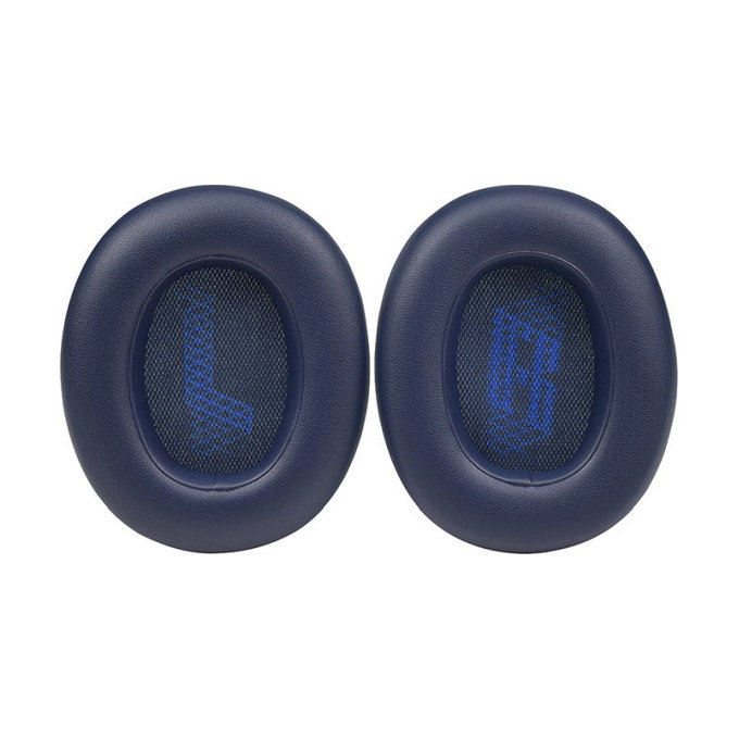 Cuscinetti auricolari di ricambio per JBL Live 650BTNC, E65, Memory foam and PU leather, Navy, 1 paio