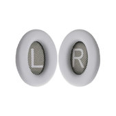 Cuscinetti auricolari di ricambio per Bose QuietComfort 35, Memory foam and PU leather, Grey, 1 paio