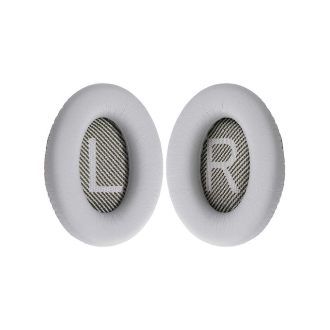 Cuscinetti auricolari di ricambio per Bose QuietComfort 35, Memory foam and PU leather, Grey, 1 paio
