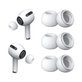 Gommini in silicone di ricambio per Apple AirPods Pro 3, set 3 pezzi (L, M, S), bianco
