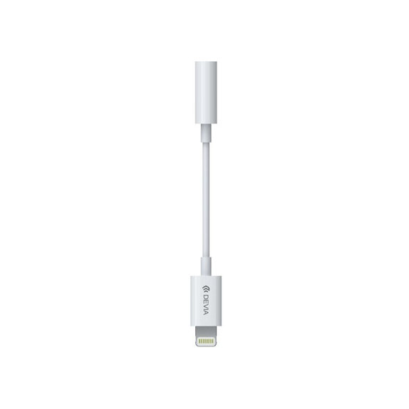 Adattatore Smart Jack 3,5mm / Lightning, White, Devia