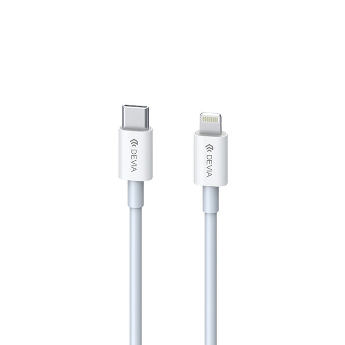 Cavo Lightning / USB-C Smart, PD 20W, 1m, White, Devia