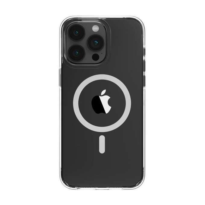 Custodia Elemental con MagSafe per iPhone 15 Pro Max, Transparent, Devia