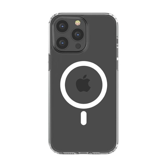 Custodia Clear con MagSafe per iPhone 15 Pro, Transparent, Devia