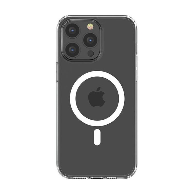 Custodia Clear con MagSafe per iPhone 15 Pro, Transparent, Devia
