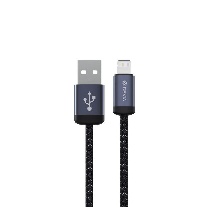 Cavo Lightning / USB Gracious, 2.4A, 1m, Black, Devia
