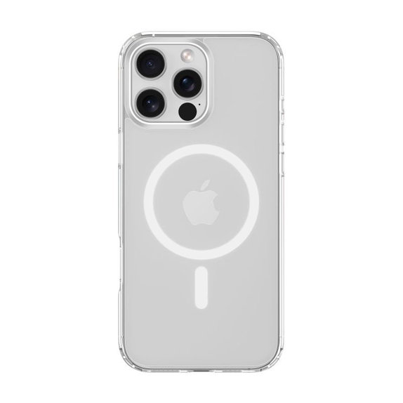 Custodia Clear con MagSafe per iPhone 16 Pro, Transparent, Devia