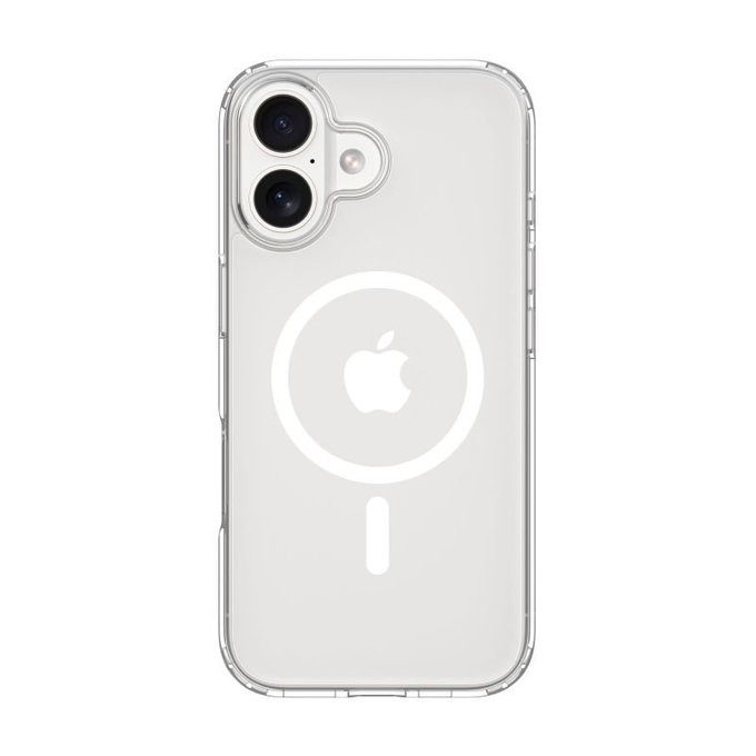 Custodia Clear con MagSafe per iPhone 16 Plus, Transparent, Devia