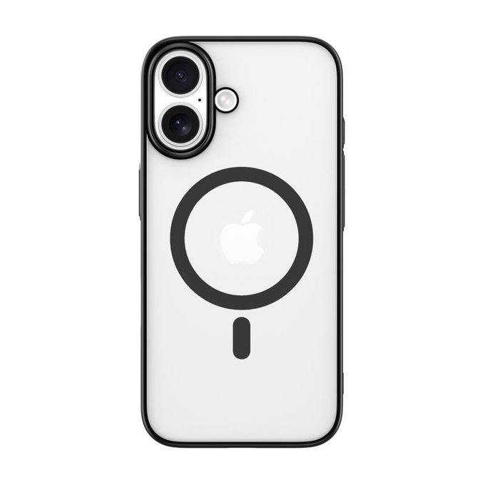 Custodia Glimmer con MagSafe per iPhone 16, Black, Devia