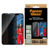 Vetro temperato UWF Privacy per iPhone 17e/16e/14/13/13 Pro, Nero, PanzerGlass