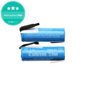 Batteria 14430 con lamelle di montaggio, 650mAh, Li-Ion, 3.7V, HQ