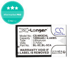 Batteria per Nokia 1208, 1110, 2310, BL-5C, Li-Ion, 3.7V, 1200mAh, HQ
