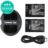Batteria per Canon EOS 5D Mark II, EOS 7D, 2000mAh, Li-Ion, 7.4V, LP-E6, 2pz con caricabatterie, HQ