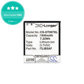 Batteria per Alcatel One Touch 997, X Pop, TCL S710, S800, TLiB5AF, Li-Ion, 1950mAh, 3.7V, HQ