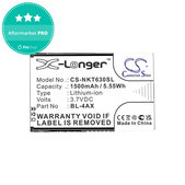 Batteria per Nokia 6300 4G, Nokia 8000 4G, BL-4AX, Li-Ion, 3.7V, 1500mAh, HQ