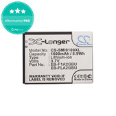 Batteria per Samsung i9100, Galaxy S II, EB-F1A2GBU, Li-Ion, 3.7V, 1600mAh, HQ