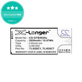 Batteria per Alcatel 1b 2020, Alcatel Ot-5002a, TLI028C1, Li-Ion, 3.85V, 2850mAh, HQ