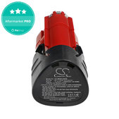 Batteria per Milwaukee C12, M12, 48-11-2440, Li-Ion, 2000mAh, 12V, HQ