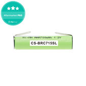 Batteria per Philips Norelco QC5055, Braun FreeControl 1715, 4HGAE-LFU, Ni-MH, 700mAh, 1.2V, HQ
