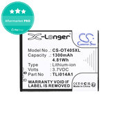 Batteria per Alcatel OneTouch Evolve, TLi014A1, Li-Ion, 3.7V, 1300mAh, HQ