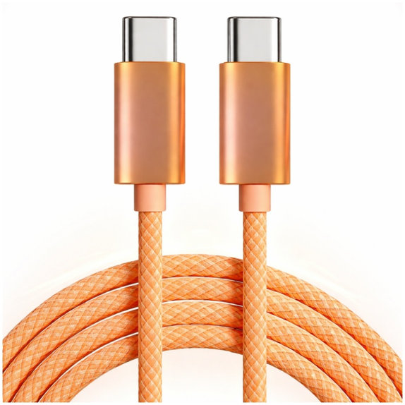 Cavo USB-C / USB-C con ricarica rapida, PD 60W, 1m, Orange