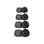 Gommini auricolari in silicone di ricambio per Apple AirPods Pro e Pro 2, Set (L, M, S, XS), Black