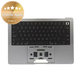 Top case con tastiera US e batteria per MacBook Pro 14", A2442 (2021), A2779 (2023), Space Gray, 661-32210, Genuine Apple