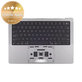 Top case con tastiera US e batteria per MacBook Pro 14", A2918 (2023), Space Gray, 661-35708, Genuine Apple
