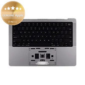 Top case con tastiera US e batteria per MacBook Pro 14", A2918 (2023), Space Black, 661-37958, Genuine Apple