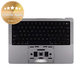 Top case con tastiera US e batteria per MacBook Pro 14", A2918 (2023), Space Black, 661-37958, Genuine Apple