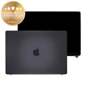 Schermo LCD per MacBook Pro 16", A3403 (2024), con vetro frontale e copertura, Space Black, 661-42325, Genuine Apple