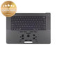 Top case con tastiera US e batteria per MacBook Pro 16", A3403 (2024), Space Black, 661-42823, Genuine Apple
