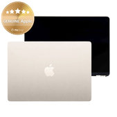 Schermo LCD per MacBook Air 13", A3240 (2025), con vetro frontale e copertura, Starlight, 661-50104, Genuine Apple