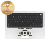 Top case con tastiera US e batteria per MacBook Pro 14", A3185 (2024), Silver, 661-50211, Genuine Apple