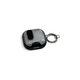 Custodia in silicone con supporto per telefono e moschettone per AirPods 4, Black