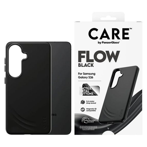 Custodia FLOW con QI per Samsung Galaxy S26, Nero, PanzerGlass