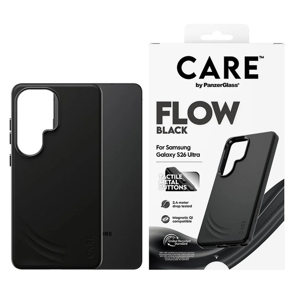 Custodia FLOW con QI per Samsung Galaxy S26 Ultra, Nero, PanzerGlass