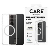 Custodia Urban Explorer con QI bianco per Samsung Galaxy S26, Trasparente, PanzerGlass