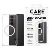 Custodia Urban Explorer con QI bianco per Samsung Galaxy S26+, Trasparente, PanzerGlass