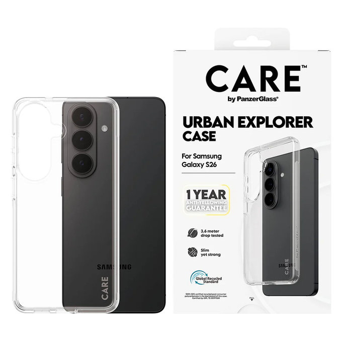 Custodia Urban Explorer per Samsung Galaxy S26, Transaparentná, PanzerGlass