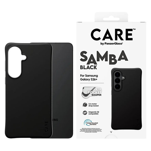Custodia Samba con QI per Samsung Galaxy S26+, Nero, PanzerGlass