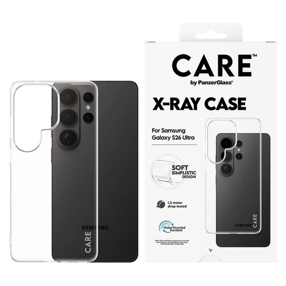Custodia X-Ray per Samsung Galaxy S26 Ultra, Trasparente, PanzerGlass